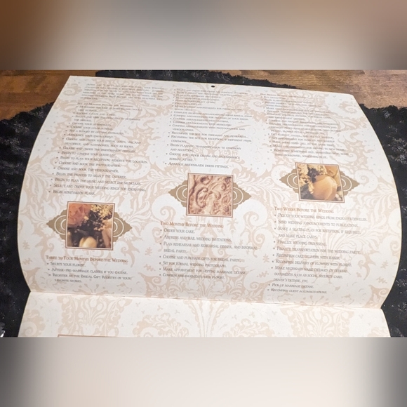 Vintage Any Date Wedding Planning Calendar NOS with cover. - Picture 4 of 5